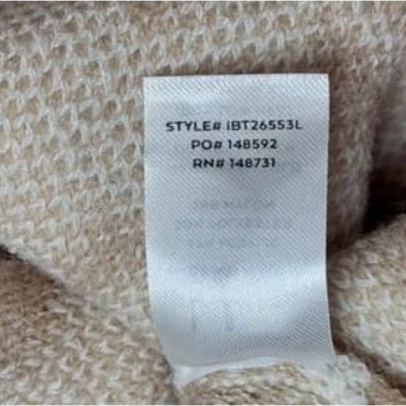 Lulus Purr-fectly Toasty Animal Print Ivory and Beige Pullover Sweater Small - Picture 10 of 10